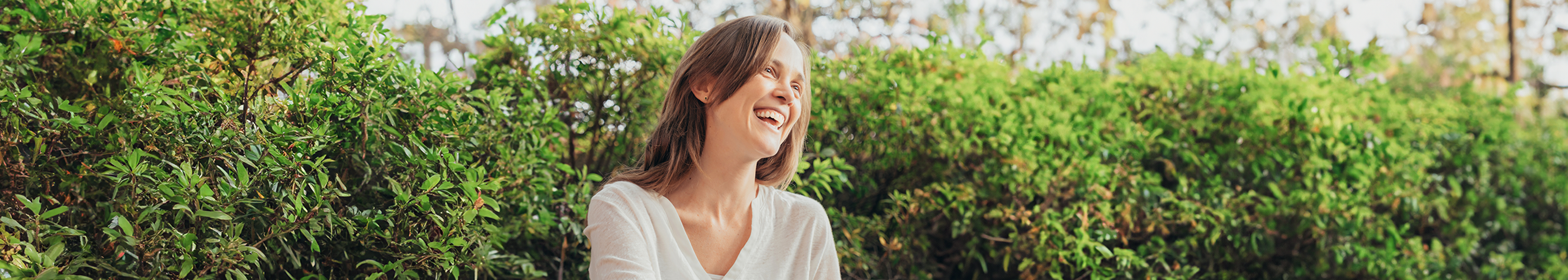 Smiling young woman aged in her 40s