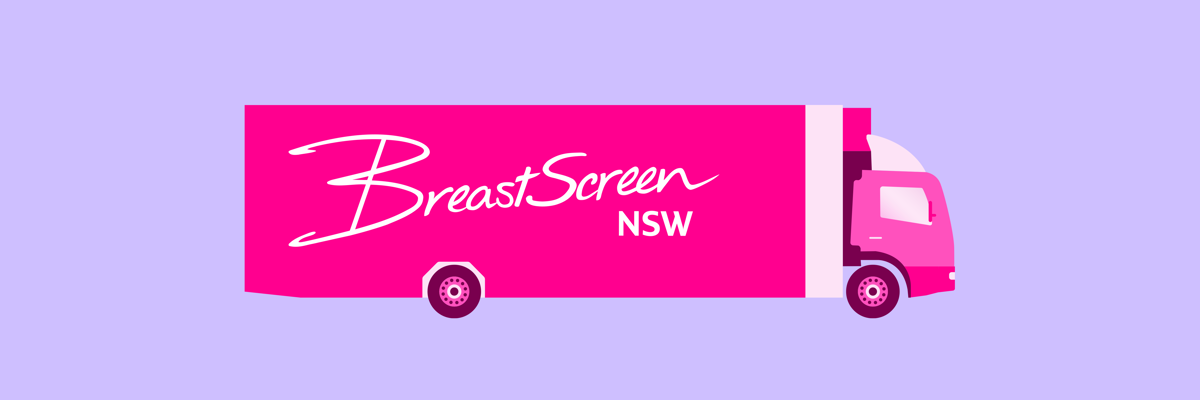 breastScreen truck van pink 
